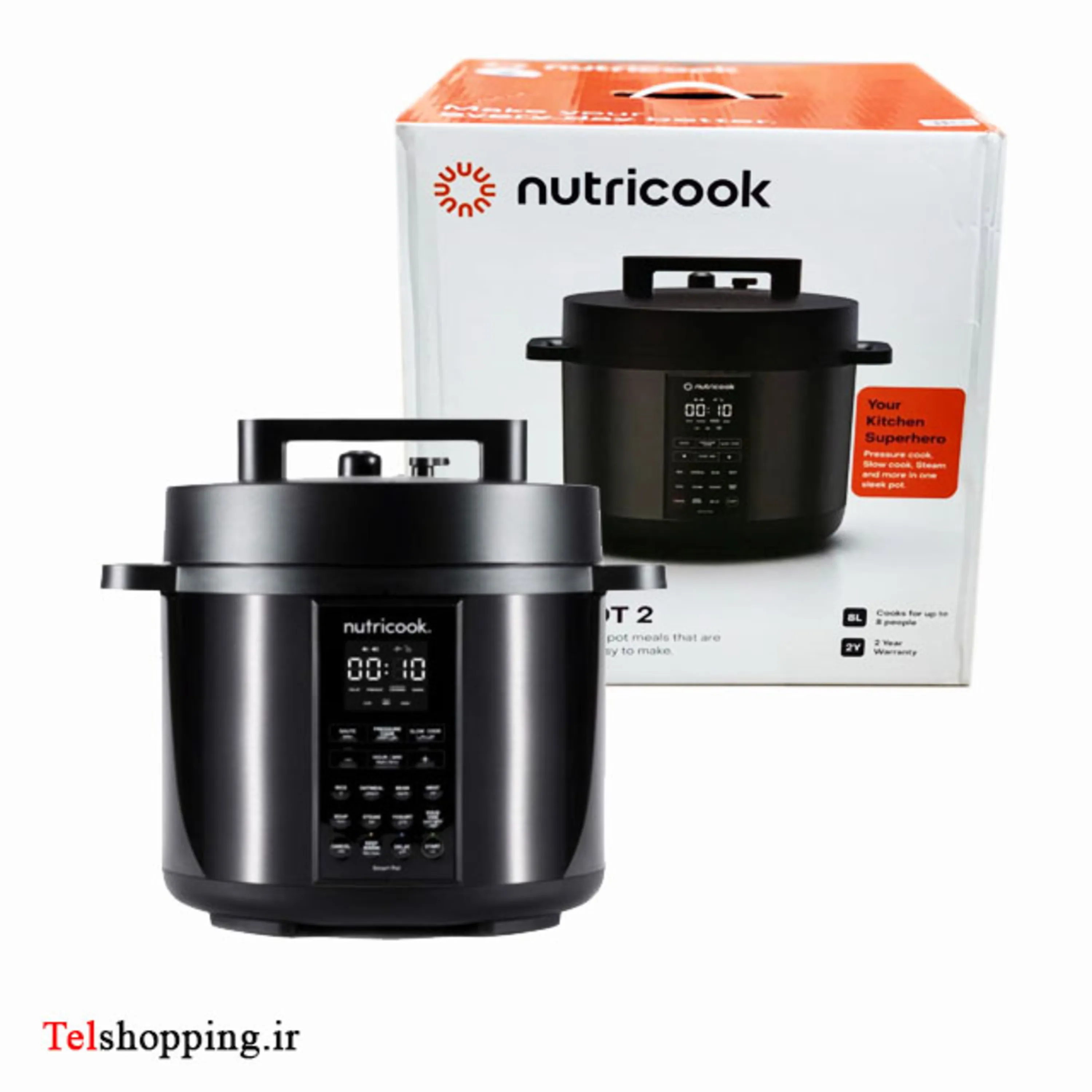 مولتی کوکر نوتریکوک مدل SP208K ظرفیت 8 لیتر استیل ضد زنگ چند کاره